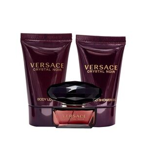 Versace Crystal Noir NIB 3 Piece Gift Set